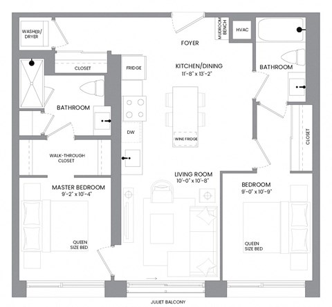 a floor plan of a house with an open floor plan